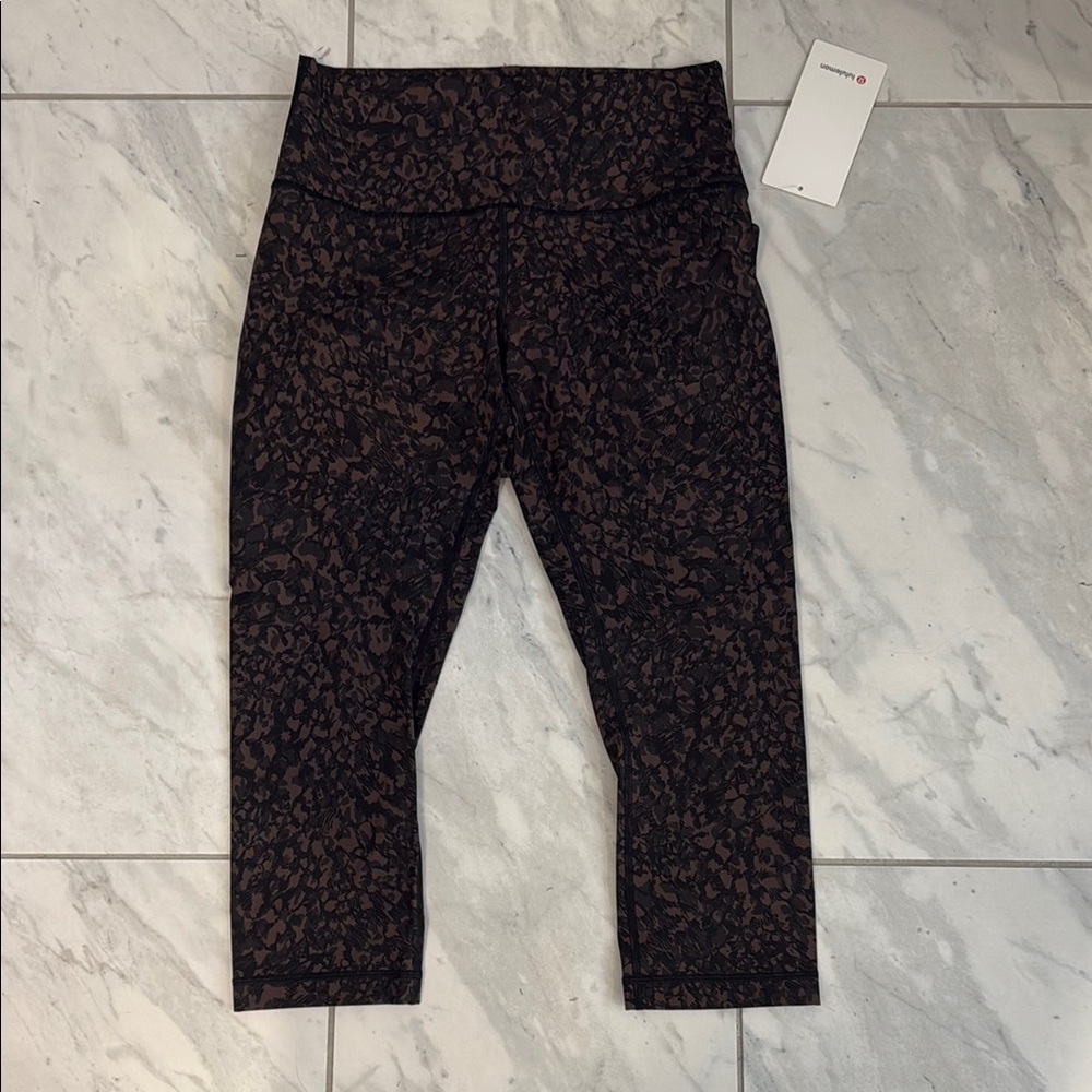 Lululemon Athletica Black and Brown Patterned Leggings